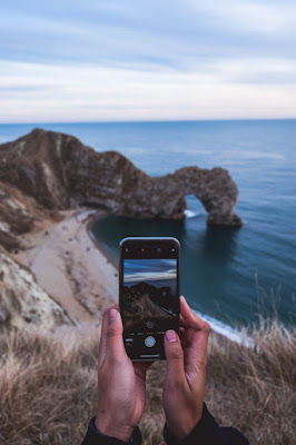 mencari komposisi foto landscape dengan kamera hp