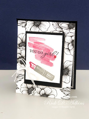 You Go Girl! is what you will be saying when you make this fun fold card featuring the Hearts & Kisses Bundle from SU! Click to learn how to make it!