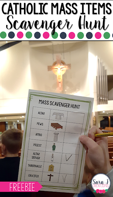 Five different ways to teach your students the names for the items commonly found during a Catholic Mass. Great for whole group, small groups, centers and more to reach all of your learners in a religious education, Catholic classroom or homeschool setting.