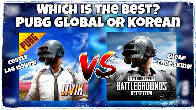 PUBG Global Vs PUBG Korean Version 🔥 Which Is The Best? 🔥 Difference Between PUBG Kr And PUBG Global