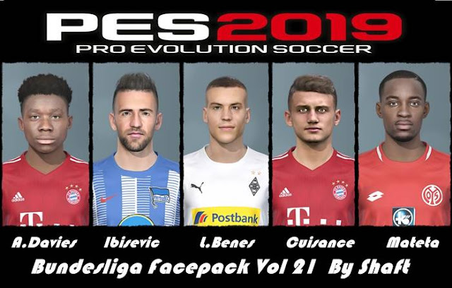 Bundesliga Facepack Vol 21 Pes 2019 Pes Belgium Glory