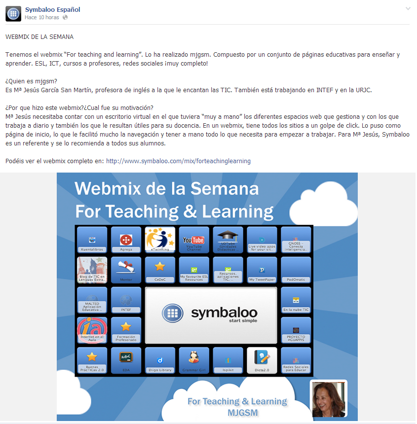 For teaching and learning Webmix, recommended by Symbaloo España