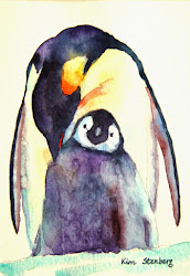 penguin emperor watercolor painting baby sold paper stenberg kim