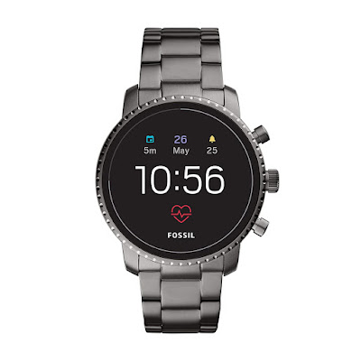 Fossil Men's Gen 4 Explorist HR Heart Rate Stainless Steel Touchscreen Smartwatch - BEST BUY