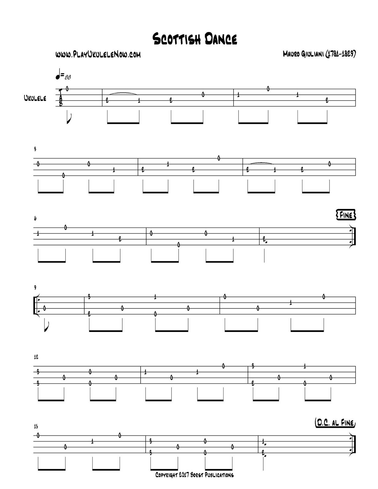 Play Ukulele Now Beginning Classical Ukulele Lesson 1 Scottish