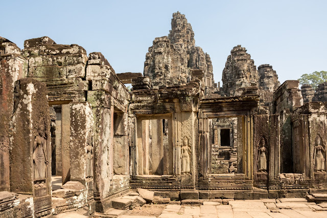 kambodža, siem reap, angkor, vat, wat, cestování, Asie, bayon, thom