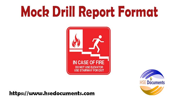 Mock Drill Report Format