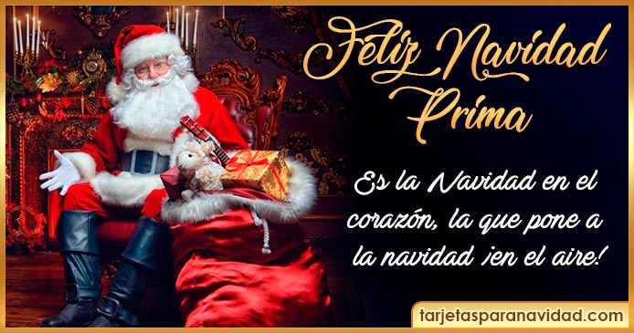 feliz navidad prima