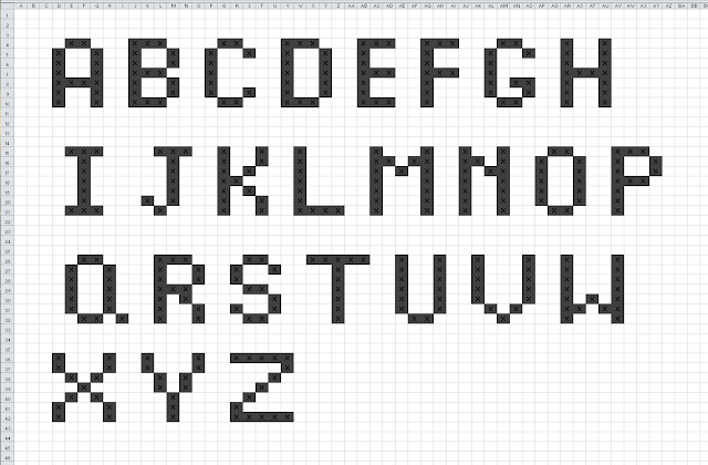 Free Printable Knitting Alphabet Chart