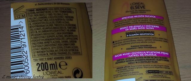 loreal elseve odżywka skład