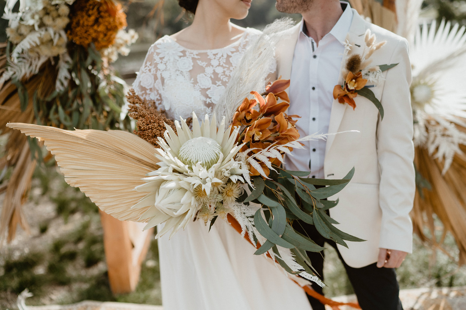 to the aisle australia | terracotta + greenery wedding styling ideas kelly jury photography weddings dried florals bridal gowns stationery style boho weddings