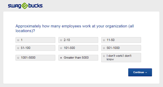 Swagbucks survey question