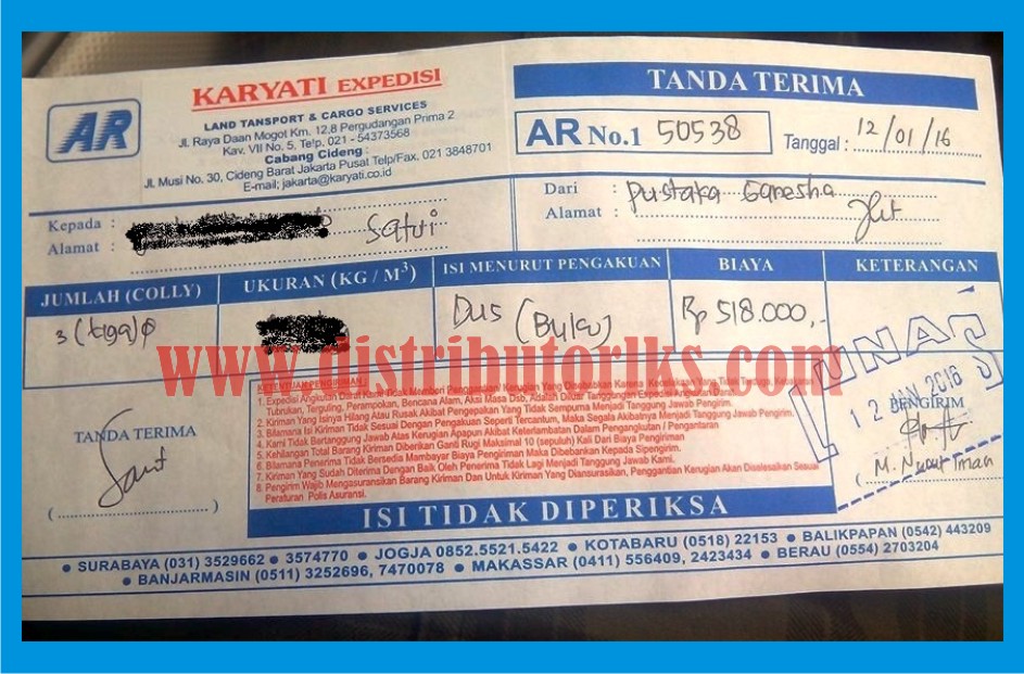 Ekspedisi Karyati Daan Mogot Dengan