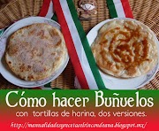 Buñuelos con tortillas de harina