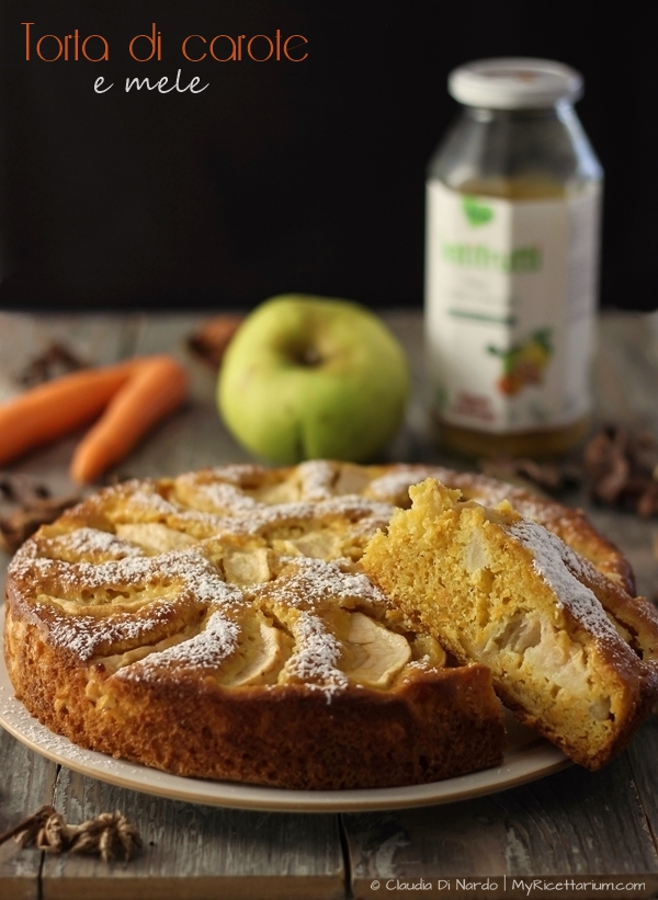 Torta di carote e mele