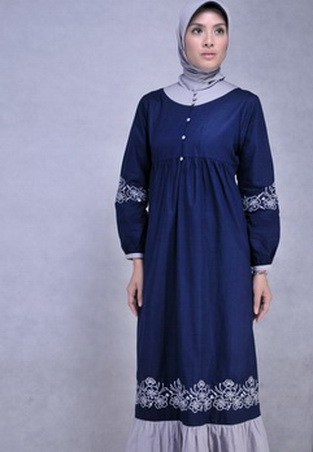  Gambar Baju Muslim Gamis 348 Baju Muslim Gamis 