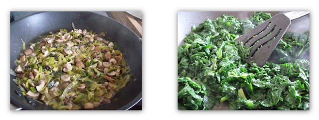 mushrooms, spinach, puff pastry rolls, vegetarian,