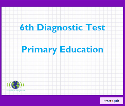 6th DIAGNOSTIC TEST PRIMARY EDUCATION | ENGLISH LANGUAGE RESOURCES FOR