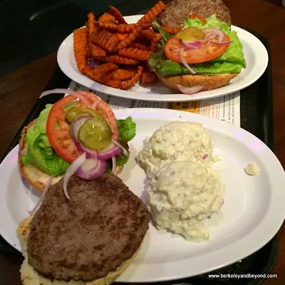 burgers at Pappy's Grill & Sports Bar in Berkeley, California