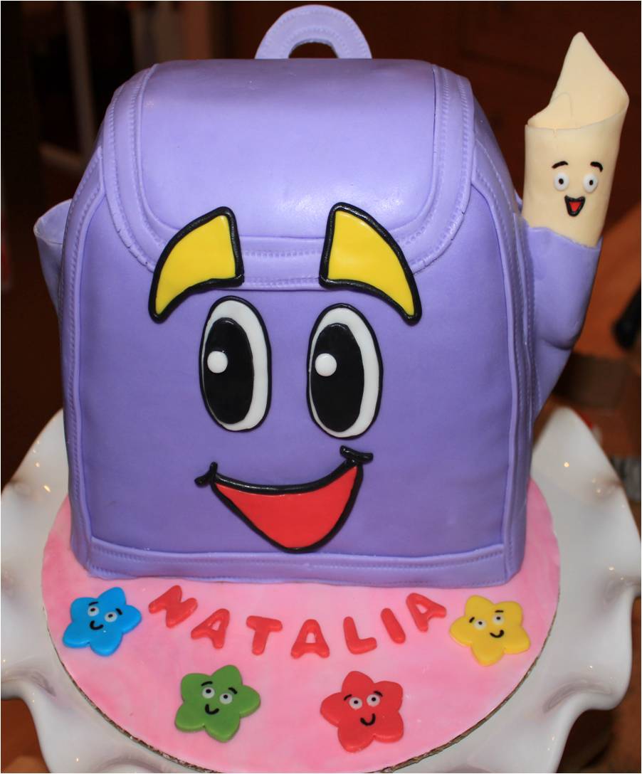Cake Place Dora's Backpack Cake with Tutorial