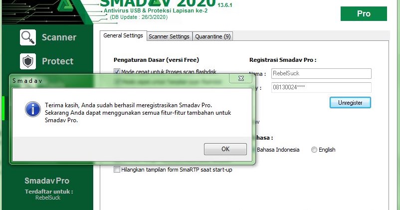 Download Smadav Pro Terbaru 2020 Rev 13 6 1 Full Serial Number Update Serial Number Software