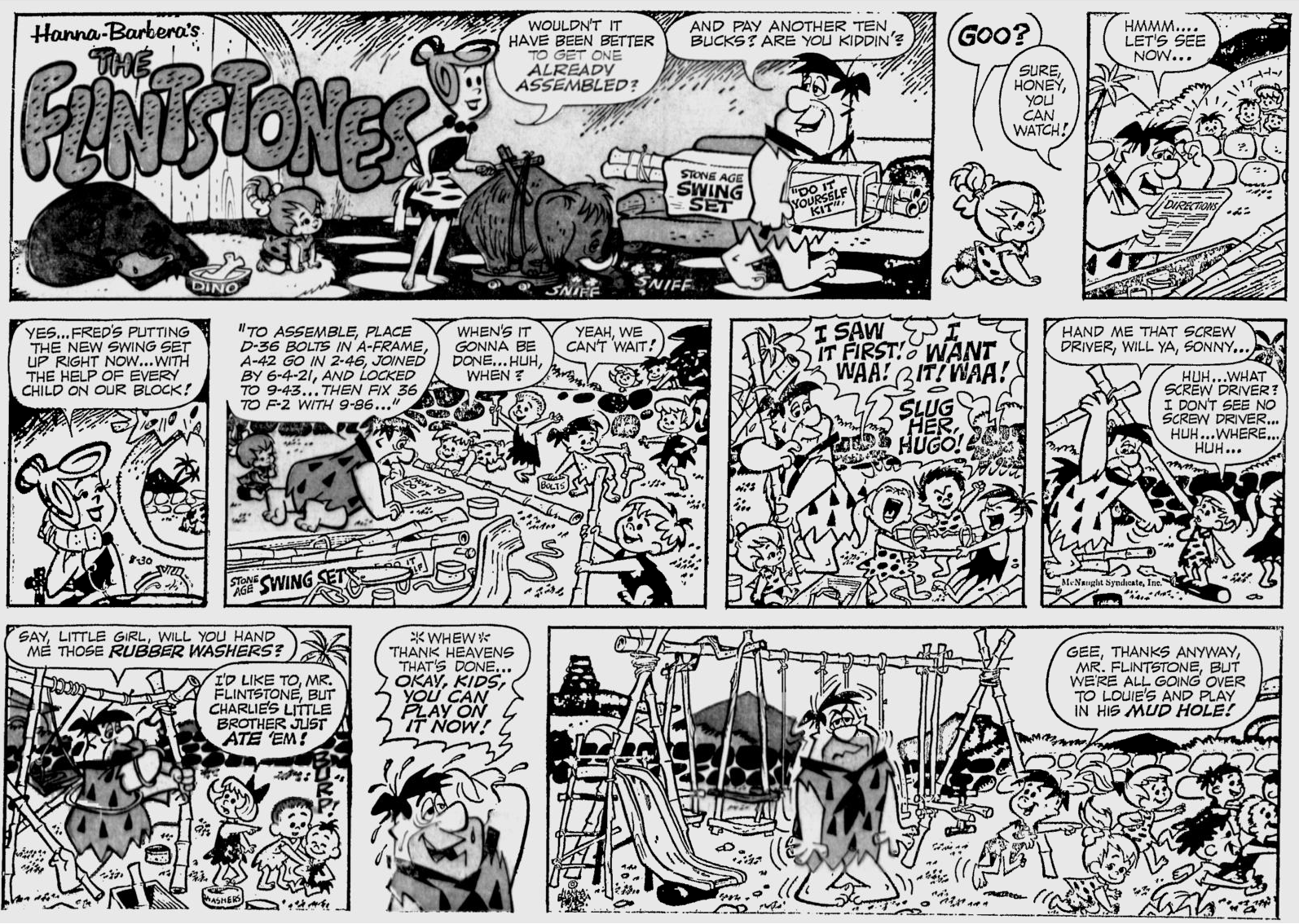 Yowp: Flintstones Weekend Comics, August 1964