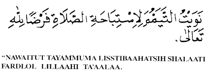 Penuntun Sholat Lengkap: TAYAMUM