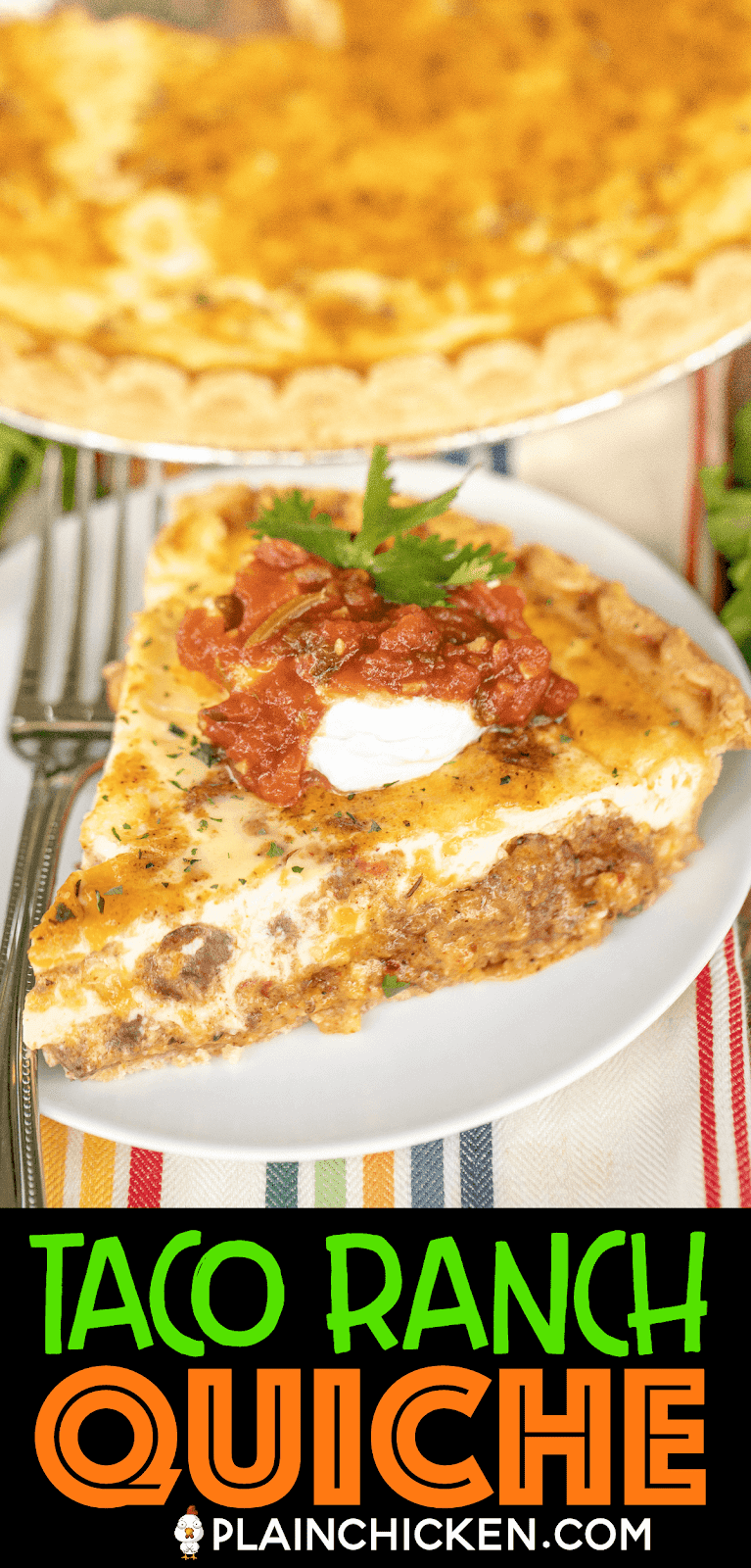 Taco Ranch Quiche Plain Chicken®