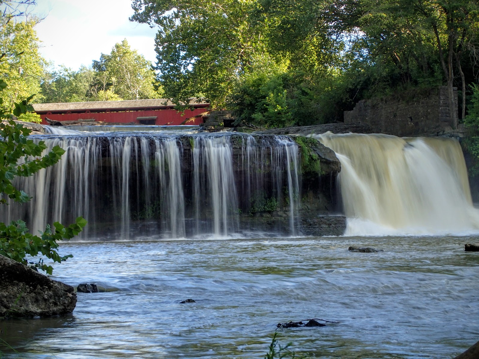 cataract falls state park is one of the more hidden treasures of the