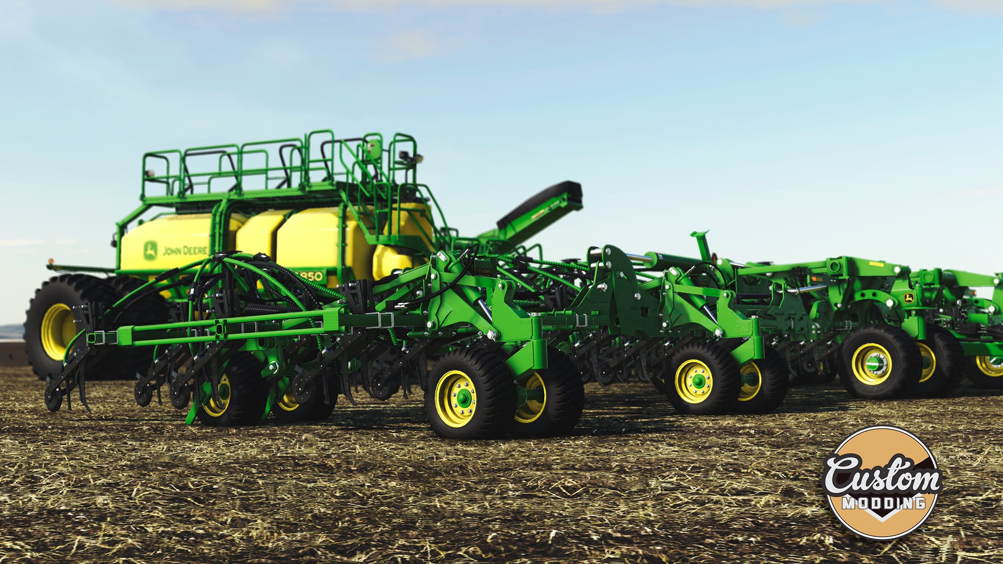 FS19 John Deere 1870 Air Hole Drill / John Deere C650 Air Cart v1.0