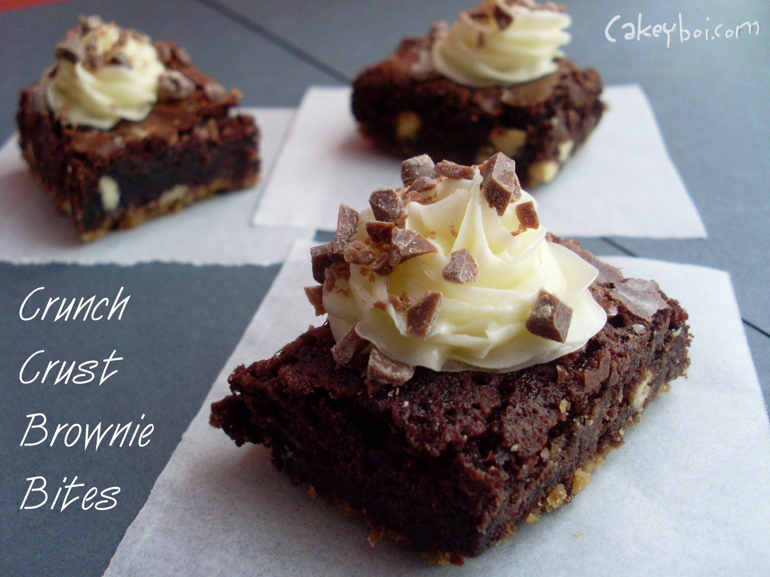 Cakeyboi Crunch Crust Brownie Bites with Dr. Oetker
