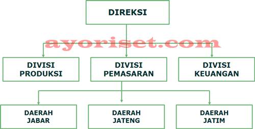 Gambar 2 Desentralisasi berdasar daerah pemasaran