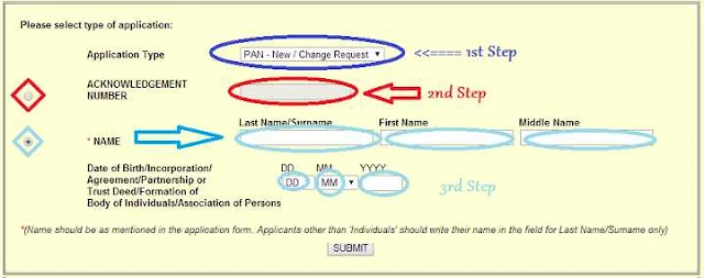Pan Card Status - NSDL Pan Status