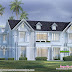 Western model sloping roof 5 bedroom house