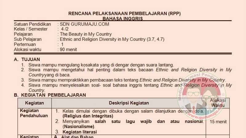 26+ Rpp Bahasa Inggris Kelas 4 Buku Grow With English