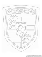Porsche Logo Coloring Pages