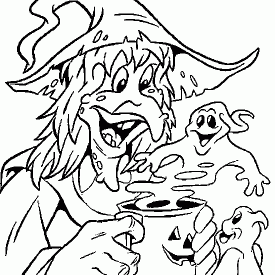 caillou coloring pages halloween witch - photo #30