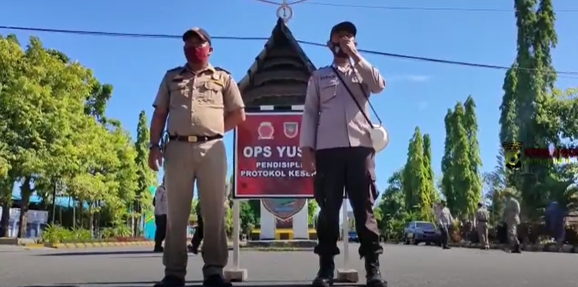 Operasi Yustisi Pendisiplinan Protokol Kesehatan Polres Maluku Tengah VII.7