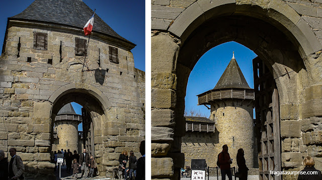 Portaria do Castelo de Carcassonne, controle de ingressos