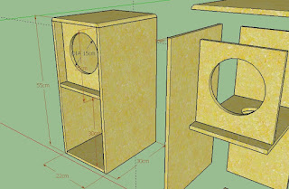 Cara Membuat skema Box Speaker CBC Untuk Speaker 6 inch Permanet