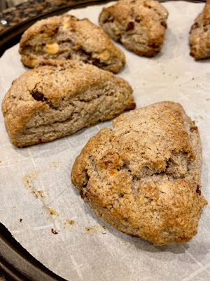 Finger Miller, Almond flour, Scones, Craisins, White Baking Chips