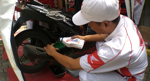 cara gampang merawat motor matic