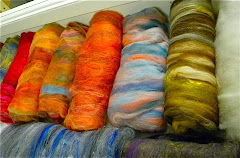 Luna Loca Batts and Roving Bumps Ready to Spin