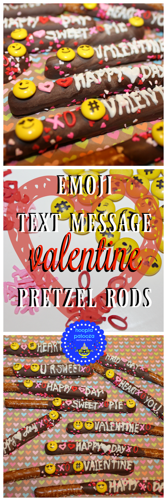 hoopla palooza emoji text message valentine pretzel rods