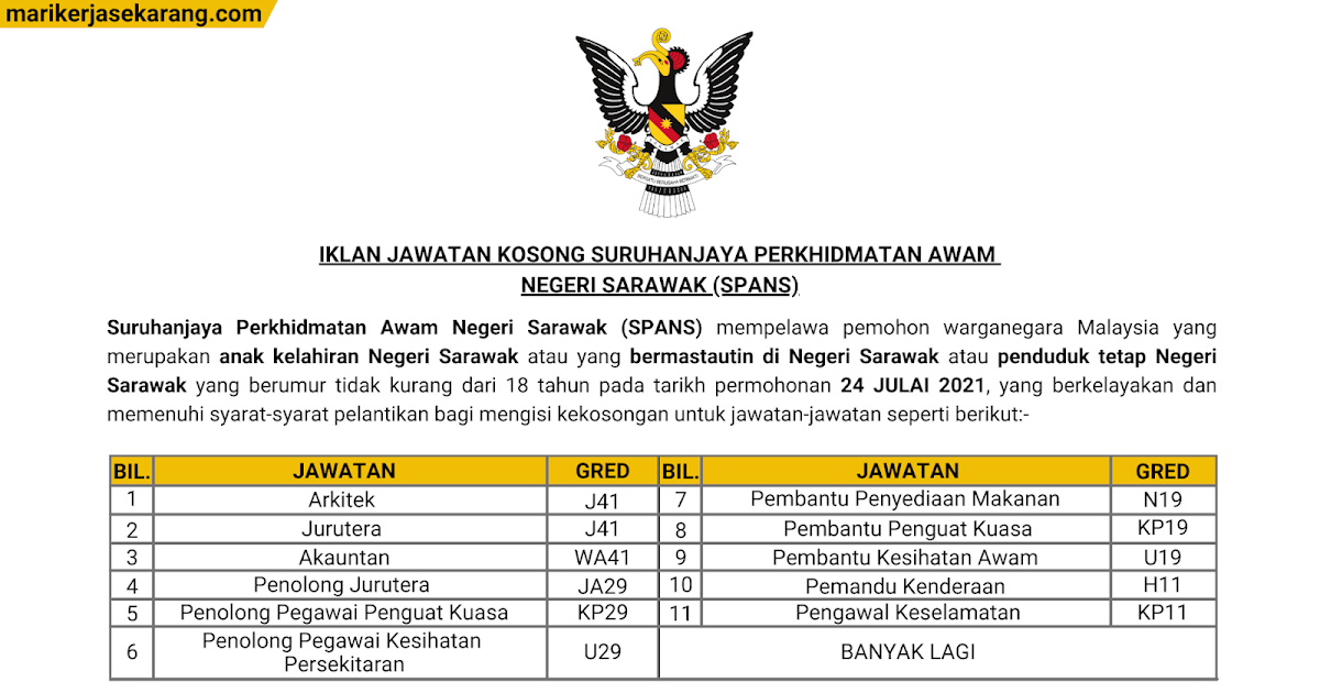 Pembantu awam gred h11 sarawak