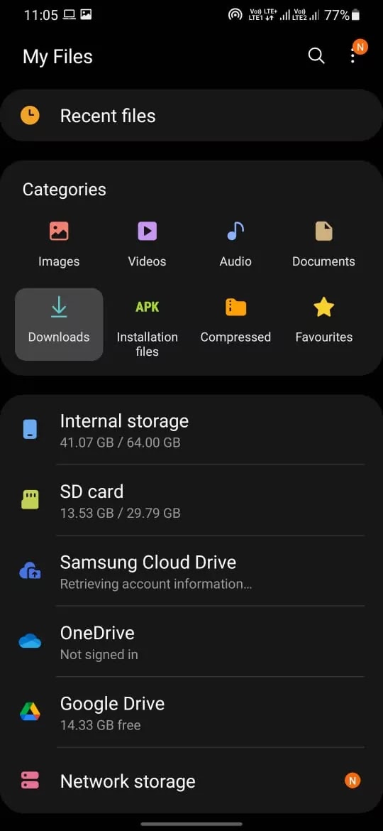 empty trash on android