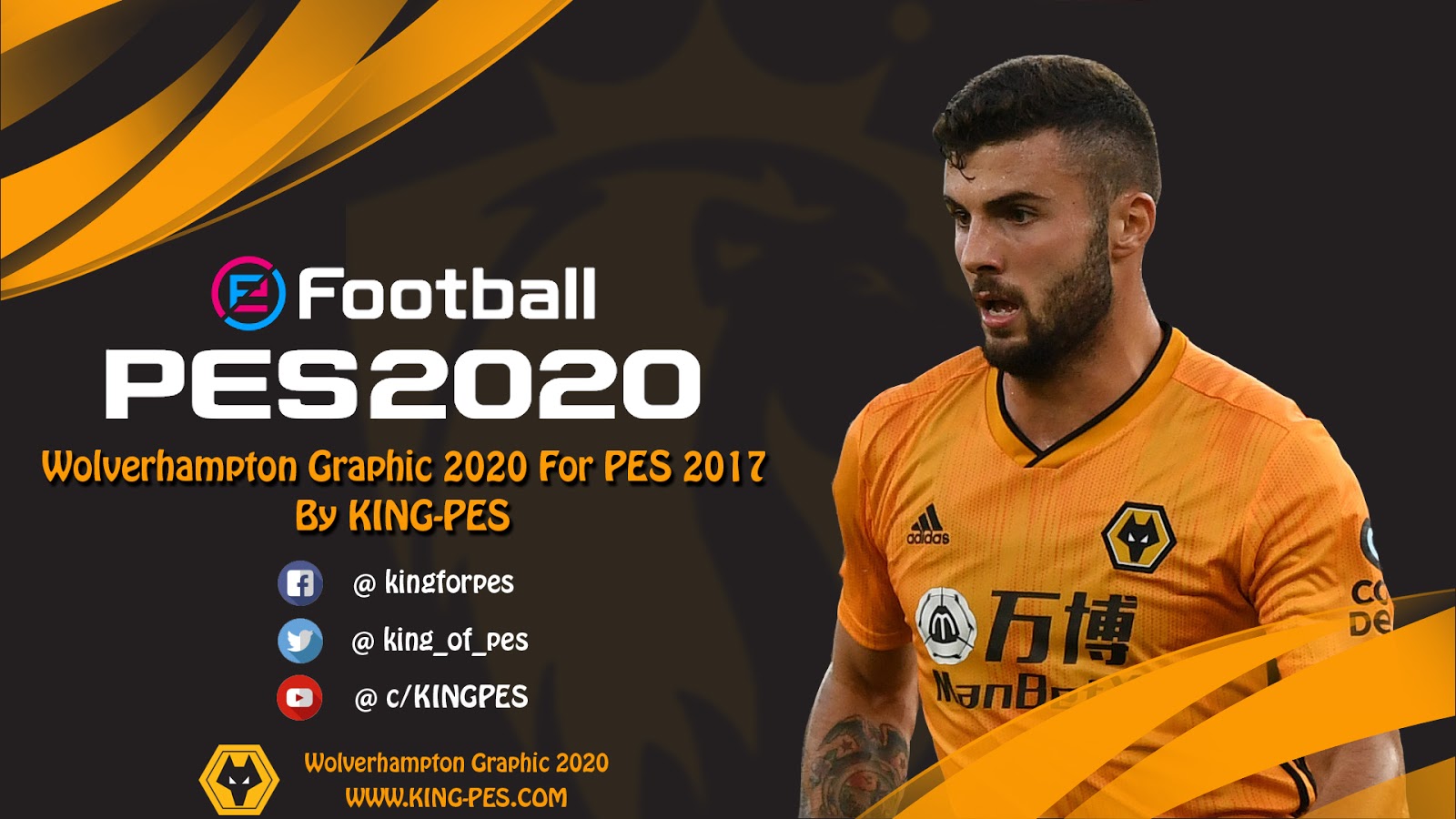 Pes 2017 Graphic Menu Wolverhampton Wonderes Pesnewupdate Com Free Download Latest Pro Evolution Soccer Patch Updates