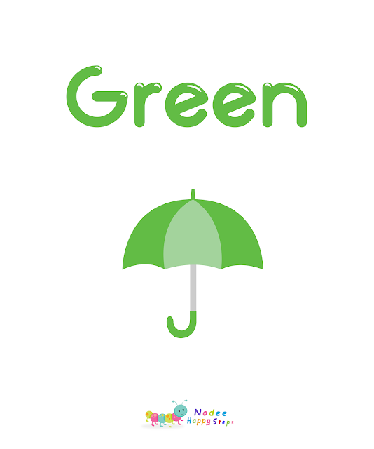 Green Color - Colors Flashcards for kids