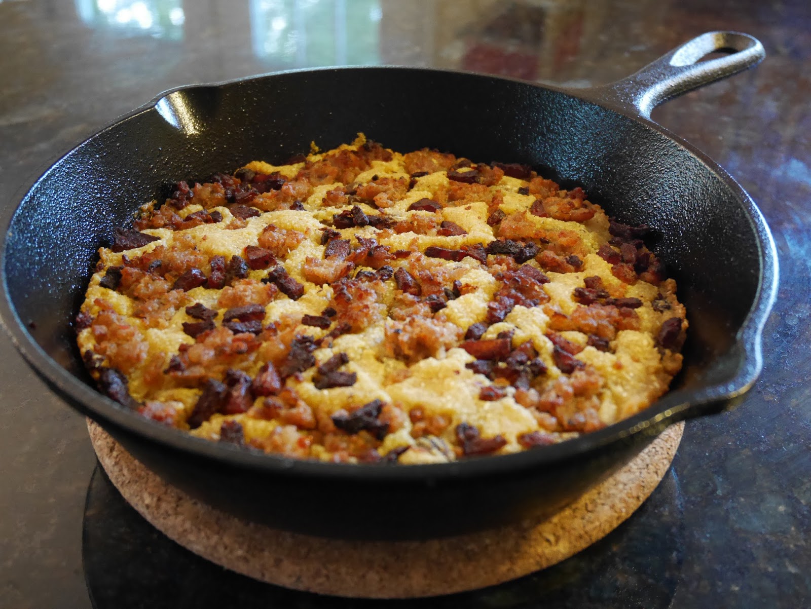 Pastuccia (Italian polenta pie)