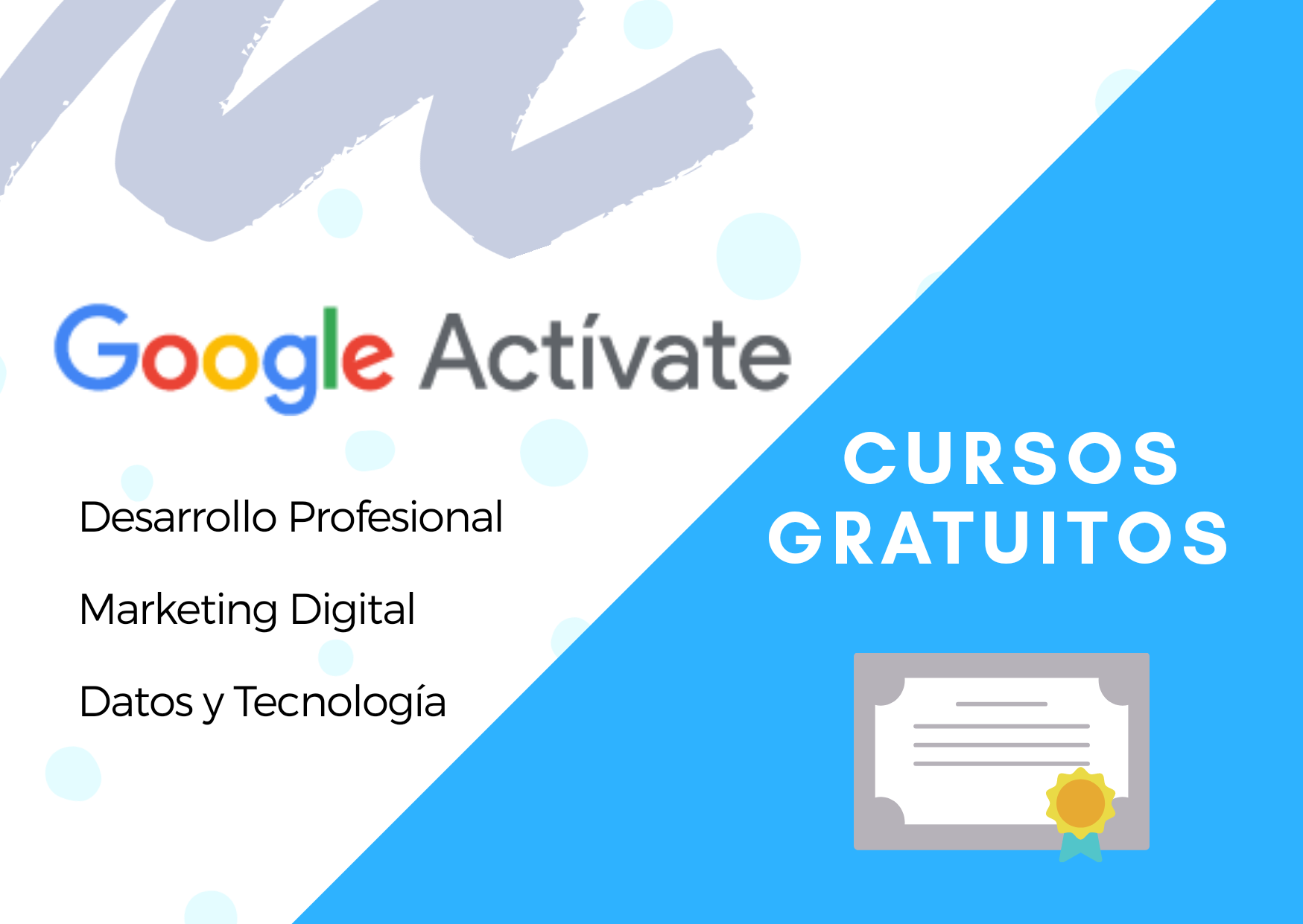 Fórmate con GOOGLE ACTÍVATE y sus CURSOS GRATUITOS con Certificado